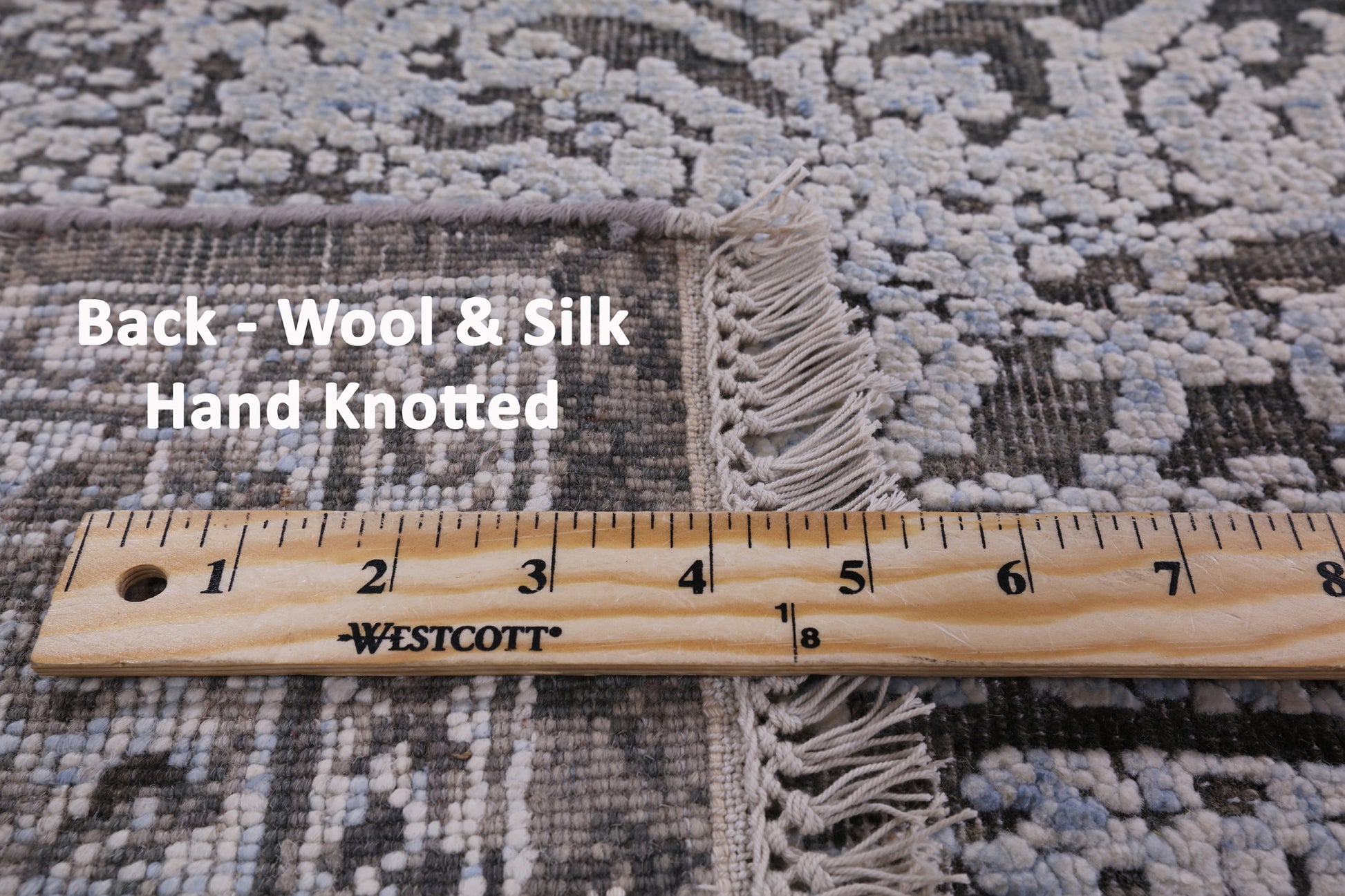 8' X 10' Pure Silk With Oxidized Wool Rug - Golden Nile