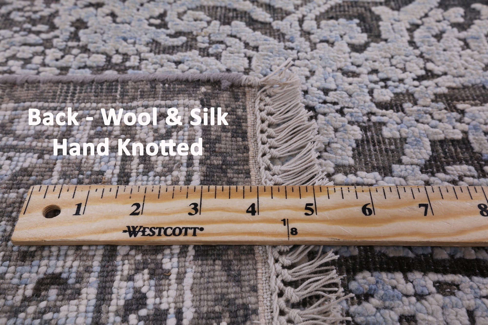 8' X 10' Pure Silk With Oxidized Wool Rug - Golden Nile