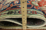 8' X 8' Oriental Heriz Handmade Square Wool Rug - Golden Nile