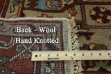 8' X 10' Handmade Wool Heriz Traditional Rug - Golden Nile