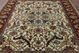 8' X 10' Oriental Hand Knotted Heriz Wool Area Rug - Golden Nile