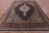 Black Bijar Handmade Wool & Silk Rug - 8' 3" X 10' 6" - Golden Nile