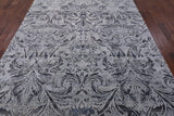 Grey 8' X 10' Hand Knotted With Oxidized Wool Area Rug - Golden Nile