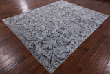 Grey 8' X 10' Hand Knotted With Oxidized Wool Area Rug - Golden Nile