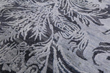 Grey 8' X 10' Hand Knotted With Oxidized Wool Area Rug - Golden Nile