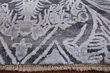 Grey 8' X 10' Hand Knotted With Oxidized Wool Area Rug - Golden Nile