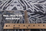 Grey 8' X 10' Hand Knotted With Oxidized Wool Area Rug - Golden Nile