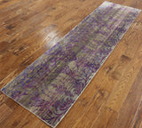 Modern Runner Pure Silk Area Rug 2' X 8' - Golden Nile