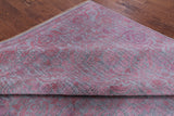 Grey Modern Handmade Wool & Silk Rug - 8' 11" X 11' 9" - Golden Nile