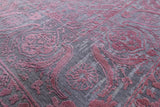 Grey Modern Handmade Wool & Silk Rug - 8' 11" X 11' 9" - Golden Nile