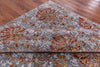 Floral Design Hand Knotted Wool & Silk Hi-Lo Pile Rug - 7' 11" X 10' 9" - Golden Nile