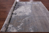 Grey Ballerina Ballet Dancer Design Modern Handmade Wool & Silk Rug - 8' 0" X 10' 0" - Golden Nile