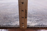 Grey Ballerina Ballet Dancer Design Modern Handmade Wool & Silk Rug - 8' 0" X 10' 0" - Golden Nile