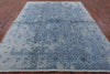 Modern Hand Knotted Wool & Silk Rug - 8' 0" X 9' 10" - Golden Nile