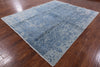 Modern Hand Knotted Wool & Silk Rug - 8' 0" X 9' 10" - Golden Nile