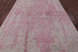 Ivory Modern Wool & Silk Hand Knotted Rug - 8' 1" X 10' 2" - Golden Nile