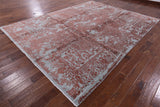 Wool & Silk Hand Knotted Lo-Hi Pile Modern Rug 9' X 12' - Golden Nile