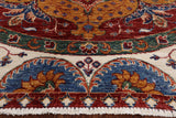 6' X 6' Oriental Super Fine Kazak Octagon Wool Rug - Golden Nile