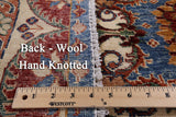 6' X 6' Hand Knotted Octagon Super Fine Kazak Wool Rug - Golden Nile