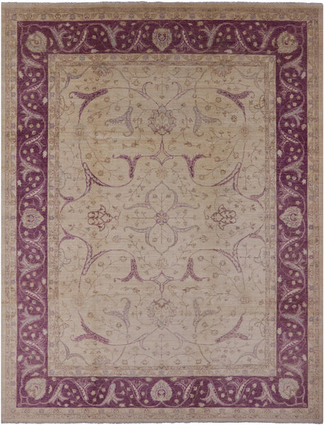 Peshawar Hand Knotted Wool Rug - 9' 2" X 12' 0" - Golden Nile