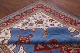 Blue Fine Serapi Hand Knotted Wool Rug - 8' 10" X 11' 9" - Golden Nile