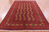 Persian Tribal Handmade Wool Area Rug - 6' 4" X 9' 4" - Golden Nile