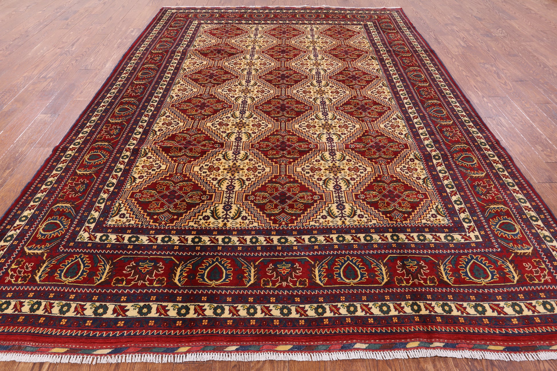 Tribal Persian Handmade Wool Rug - 8' 3" X 11' 3" - Golden Nile