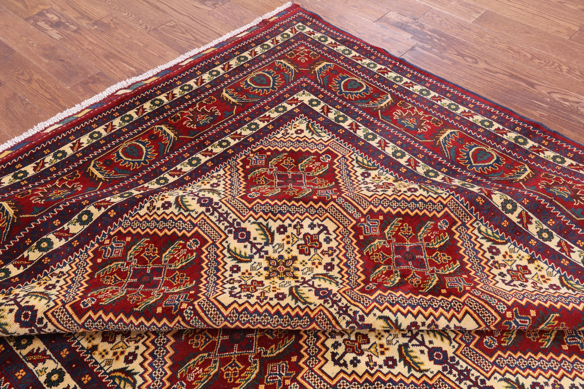 Tribal Persian Handmade Wool Rug - 8' 3" X 11' 3" - Golden Nile