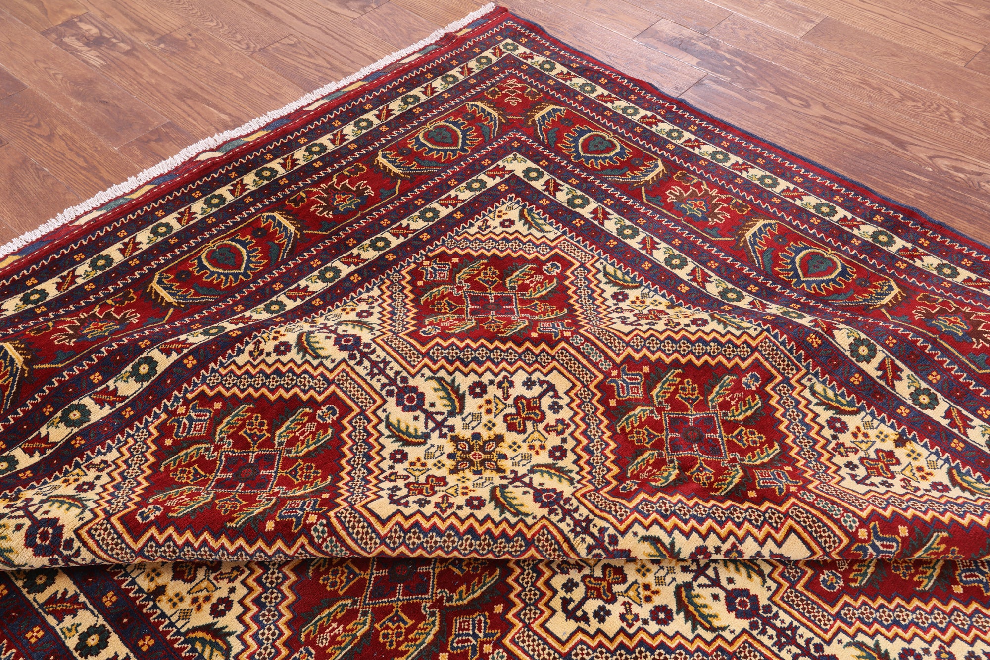 Tribal Persian Handmade Wool Rug - 8' 3" X 11' 3" - Golden Nile