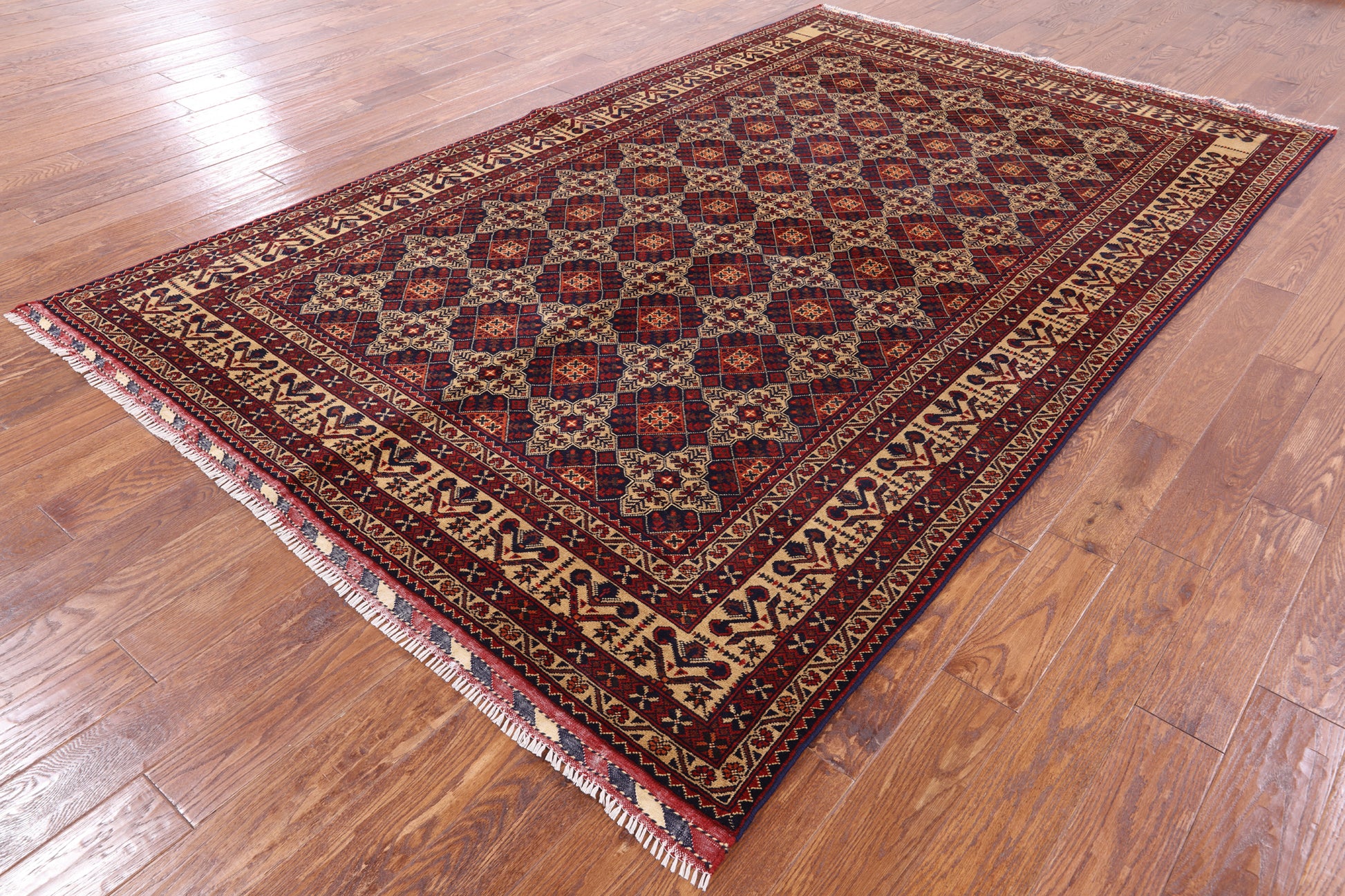 Tribal Persian Handmade Wool Rug - 6' 5" X 10' 0" - Golden Nile
