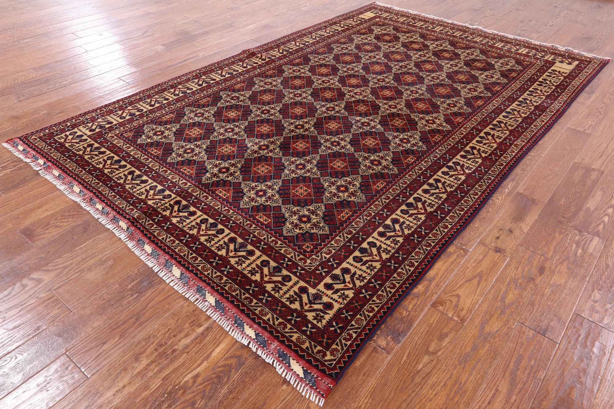 Tribal Persian Handmade Wool Rug - 6' 5" X 10' 0" - Golden Nile