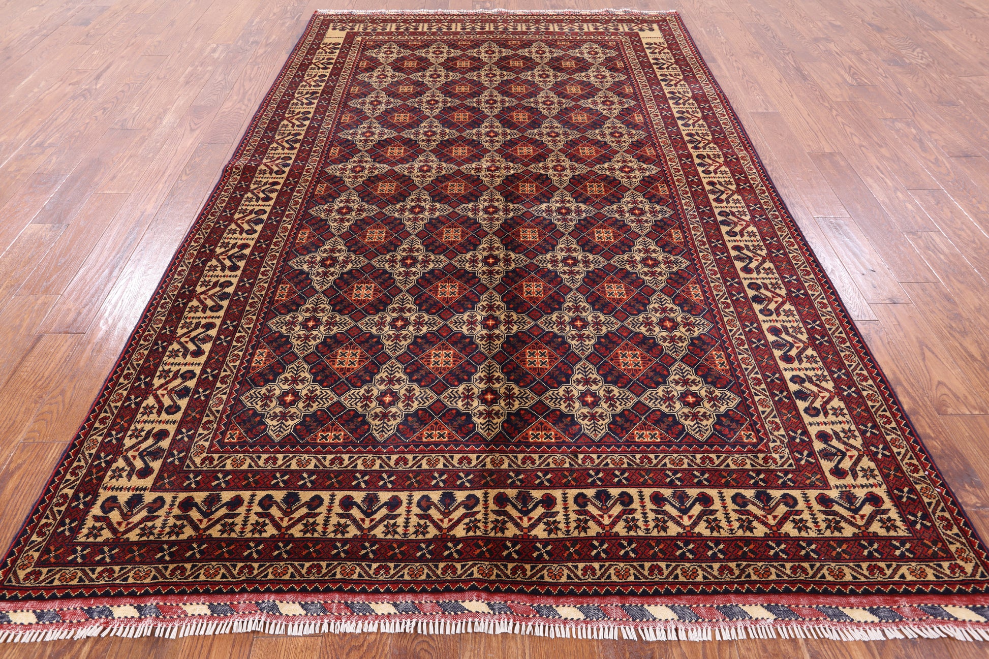 Tribal Persian Handmade Wool Rug - 6' 5" X 10' 0" - Golden Nile