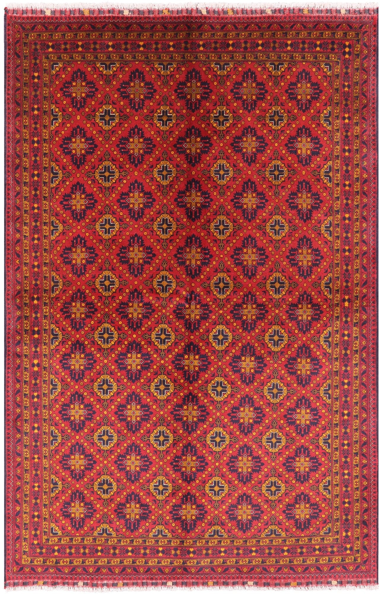 Persian Handmade Wool Rug - 6' 5" X 9' 7" - Golden Nile