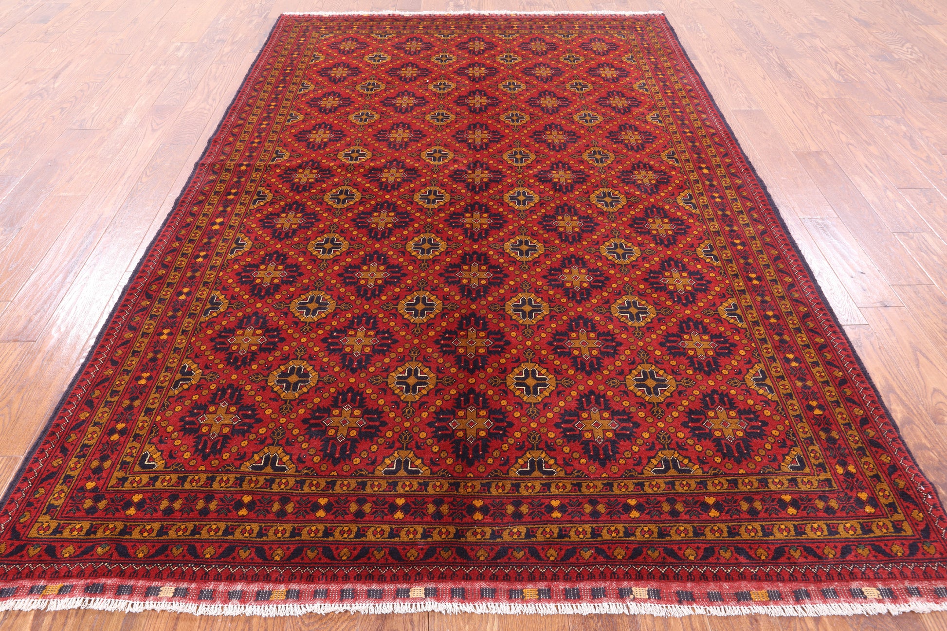 Persian Handmade Wool Rug - 6' 5" X 9' 7" - Golden Nile