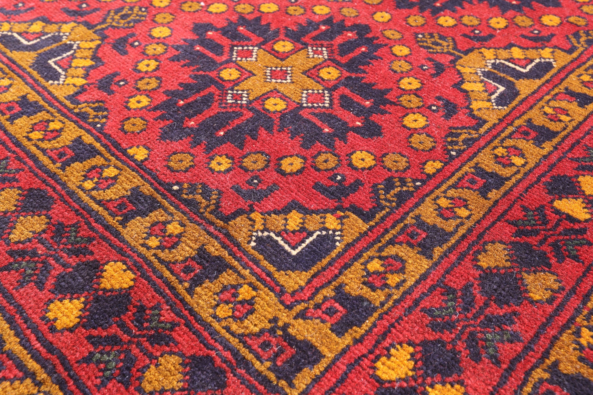 Persian Handmade Wool Rug - 6' 5" X 9' 7" - Golden Nile