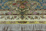 100% Silk High End Persian 9' X 12' Handmade Rug - Golden Nile