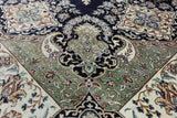5' X 5' Square High End Persian 100% Silk Handmade Rug - Golden Nile