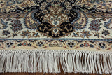 5' X 5' Square High End Persian 100% Silk Handmade Rug - Golden Nile