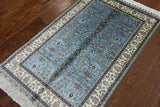 2' 6" X 4' 0'' Persian High End 100% Silk Handmade Rug - Golden Nile