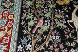 3' X 4' 6'' Tree Of Life Signed Persian High End 100% Silk Handmade Rug - Golden Nile