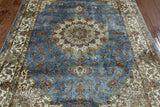 4' X 6' Signed Persian High End 100% Silk Handmade Rug - Golden Nile