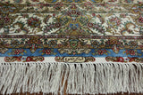 4' X 6' Signed Persian High End 100% Silk Handmade Rug - Golden Nile