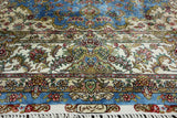 4' X 6' Signed Persian High End 100% Silk Handmade Rug - Golden Nile