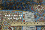 4' X 6' Signed Persian High End 100% Silk Handmade Rug - Golden Nile