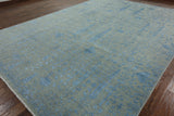 10 X 14 Persian Wool & Silk Hand Knotted Rug - Golden Nile