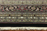 9' X 12'  Tabriz Hand Knotted Wool & Silk Area Rug - Golden Nile