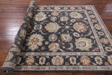 Grey Peshawar Handmade Wool Rug - 6' 3" X 9' 3" - Golden Nile