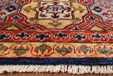 Persian Empire Art Handmade Wool Area Rug - 8' 10" X 11' 10" - Golden Nile