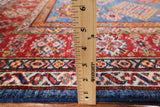 Blue Super Kazak Handmade Area Rug - 5' 8" X 7' 10" - Golden Nile