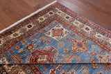 Blue Super Kazak Handmade Area Rug - 5' 8" X 8' 2" - Golden Nile